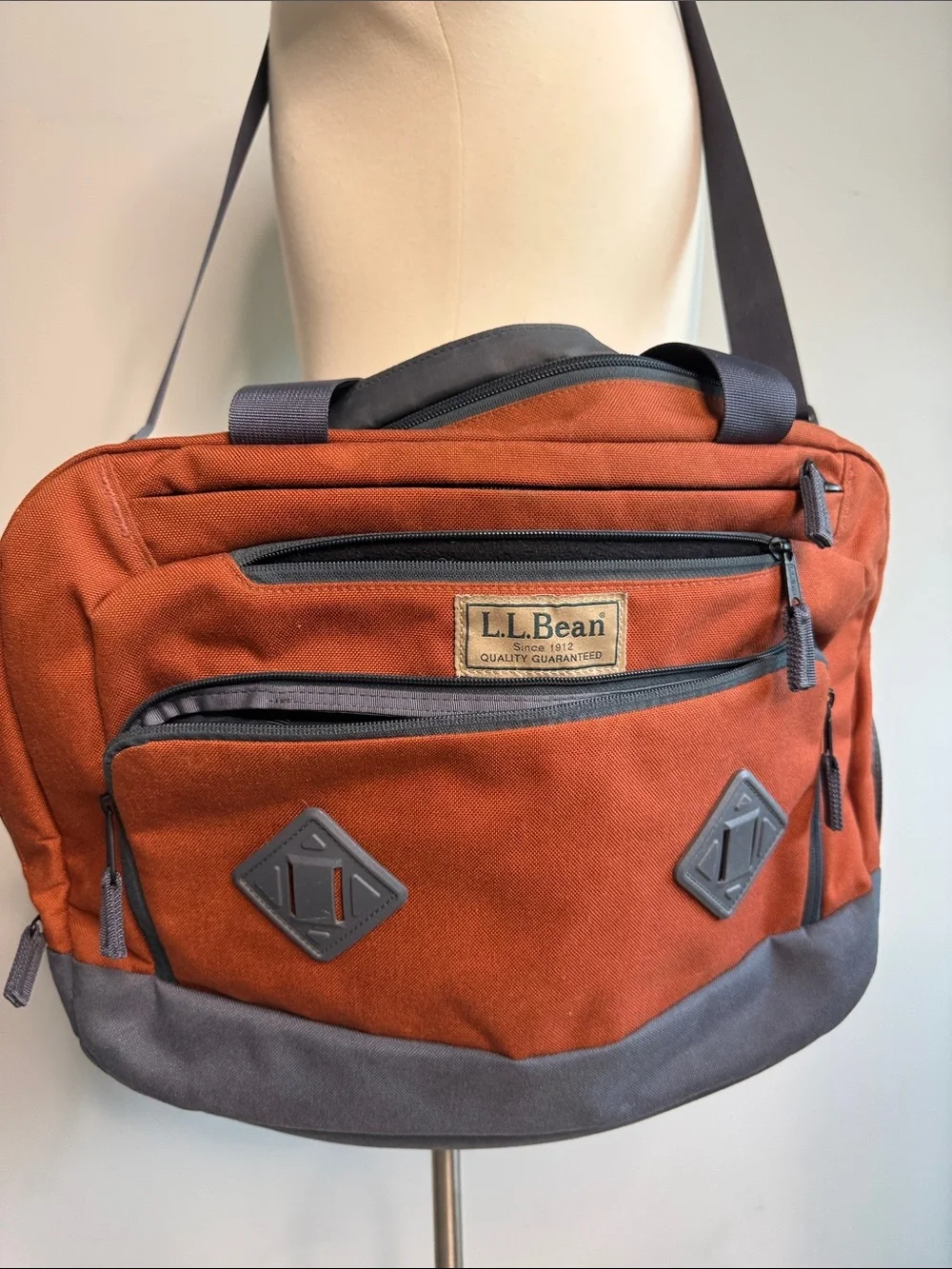 Vintage L.L. Bean Canvas Briefcase EUC